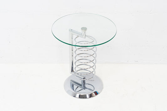 Beistelltisch Glas Chrom