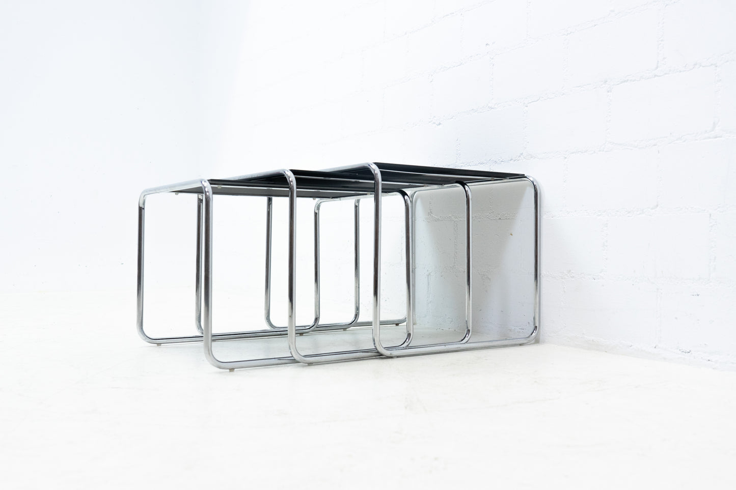 Satztische Glas Chrom
