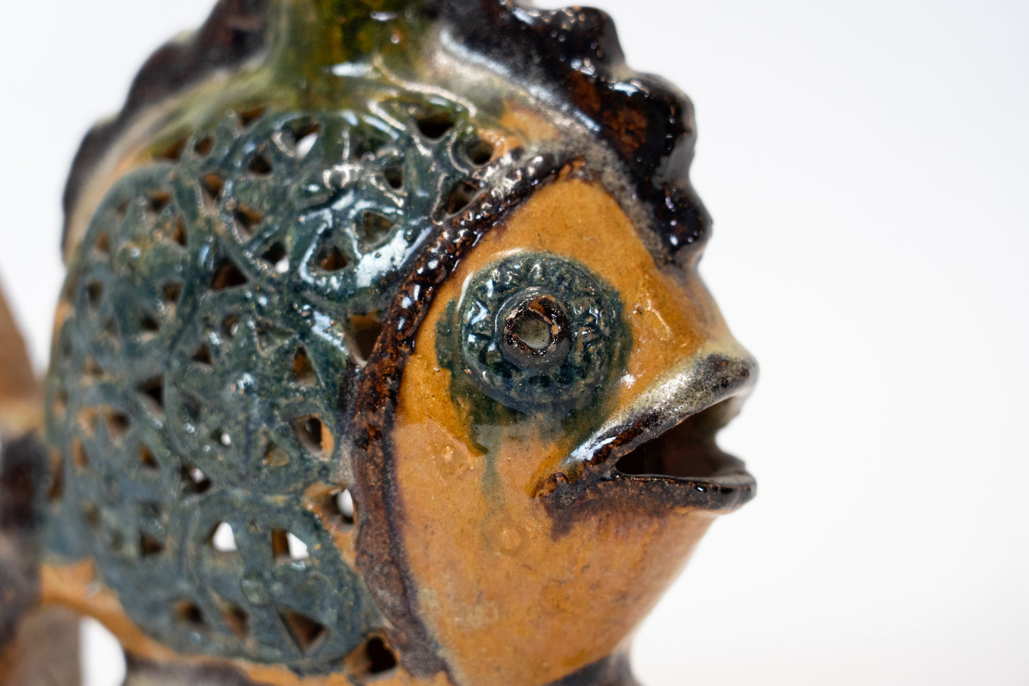 Skulptur Fisch Keramik