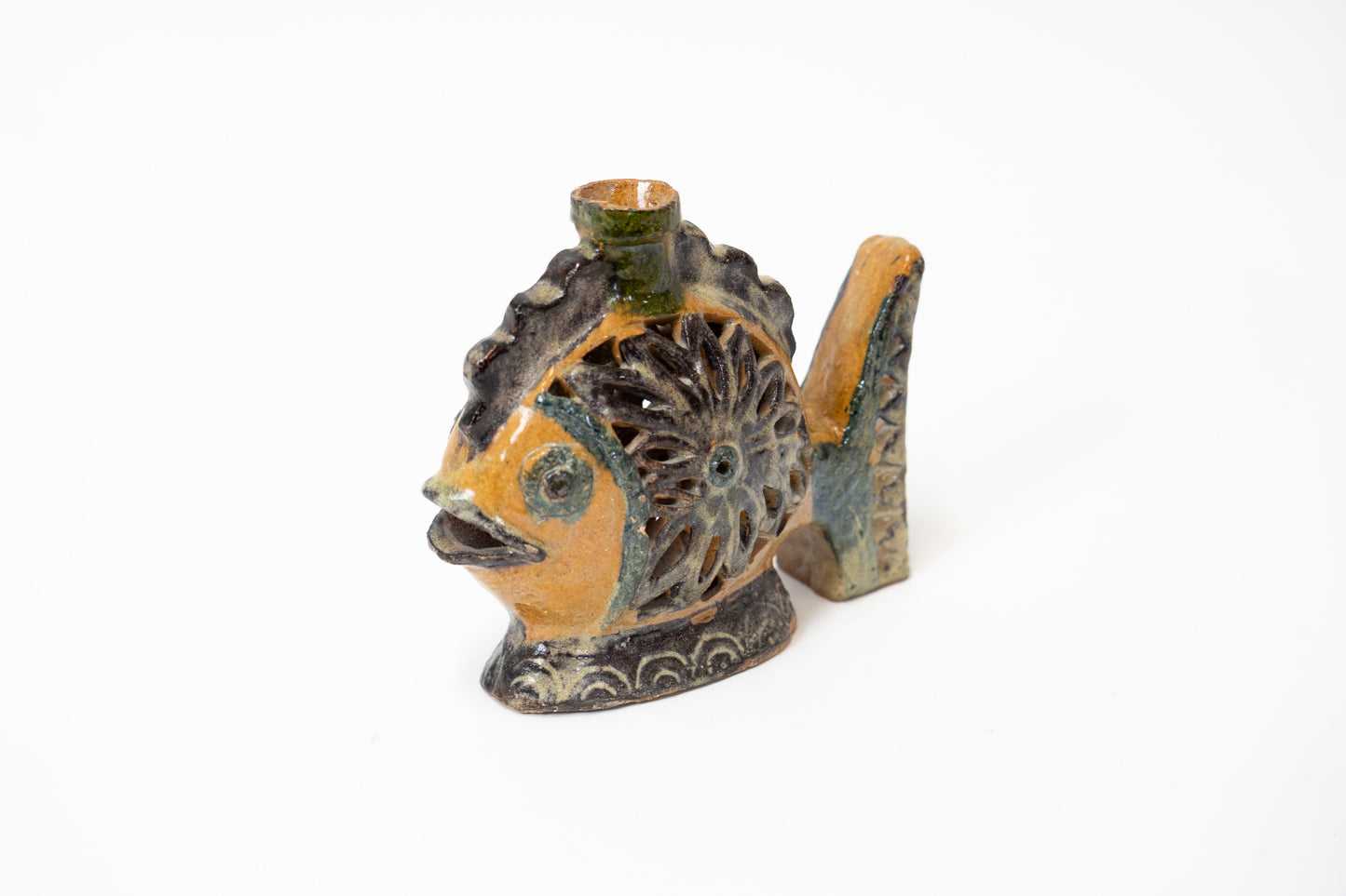 Skulptur Fisch Keramik