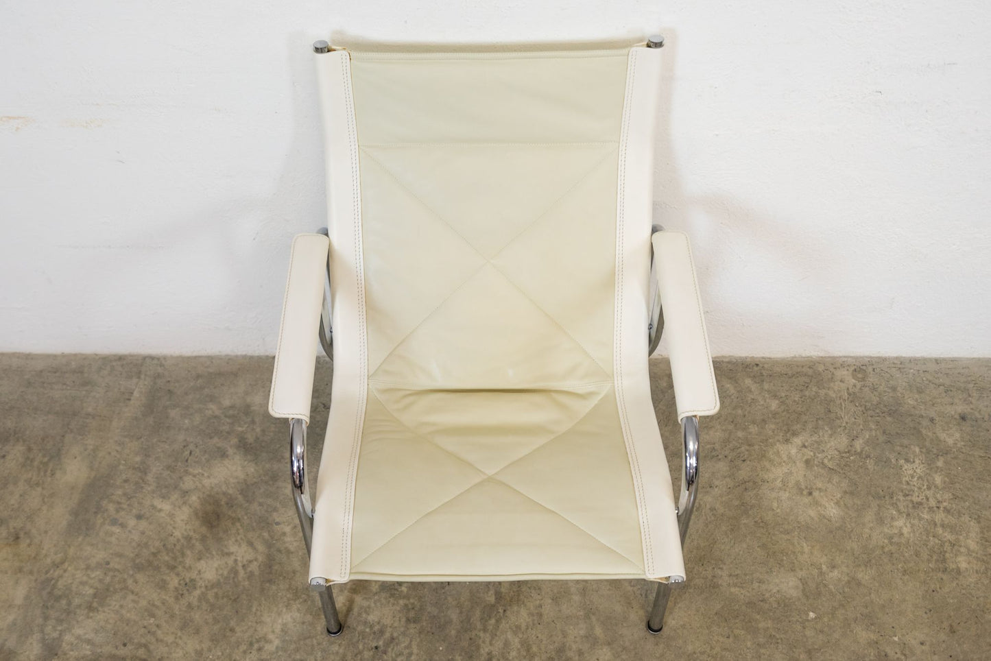 Strässle Sessel Hans Eichenberger Leder Creme