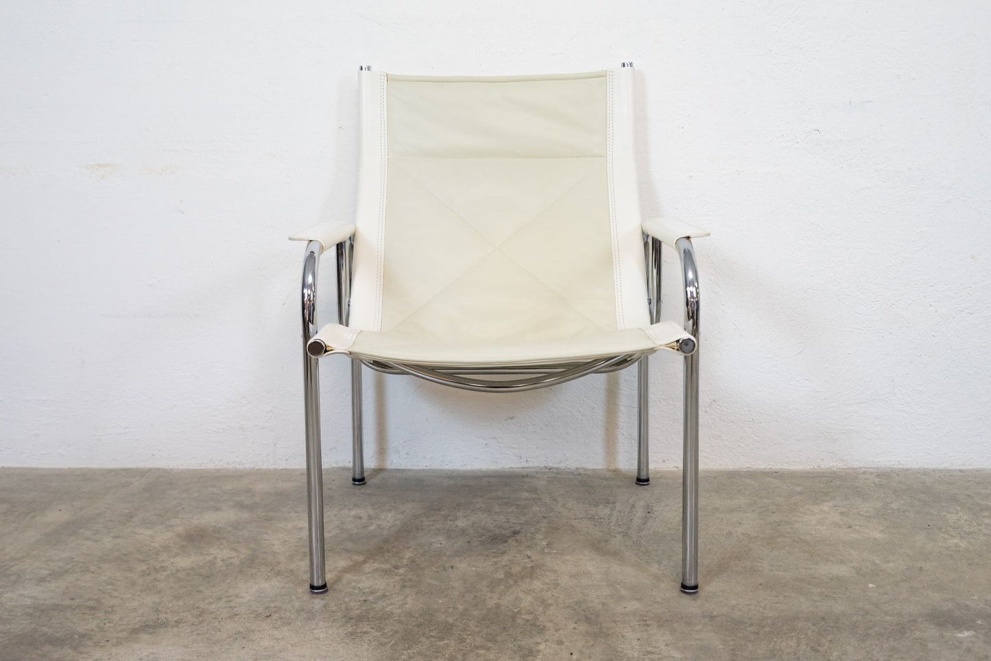 Strässle Sessel Hans Eichenberger Leder Creme