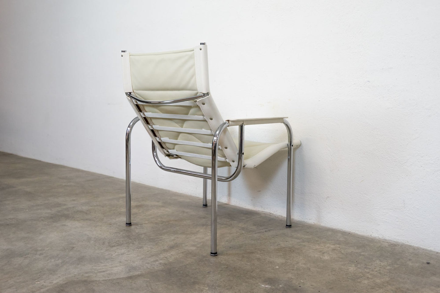 Strässle Sessel Hans Eichenberger Leder Creme