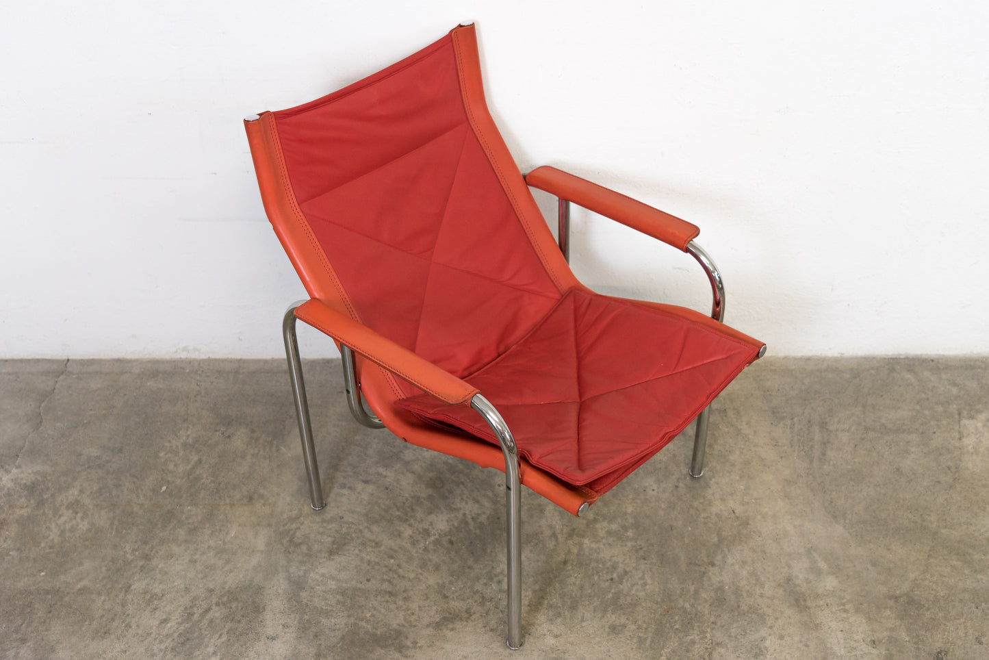 Strässle Sessel Hans Eichenberger Leder Rot