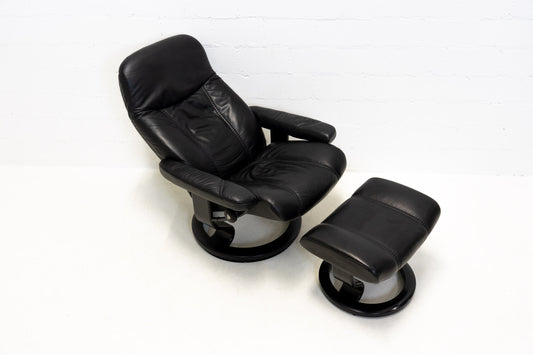 Stressless Consul Sessel mit Hocker Leder Nr. 17