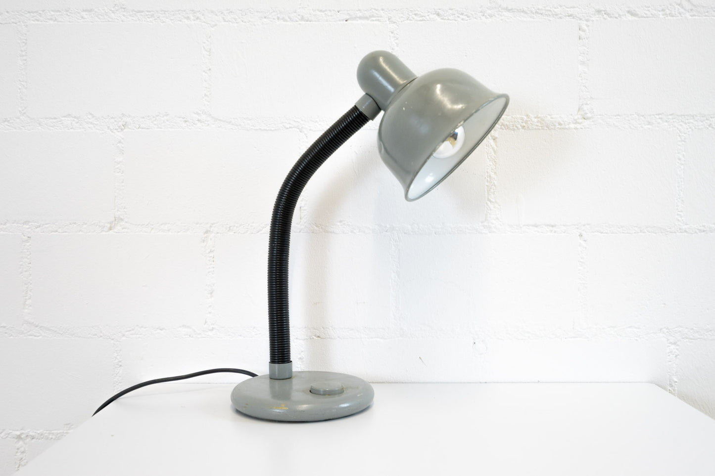 Tischleuchte Vintage grau-schwarz