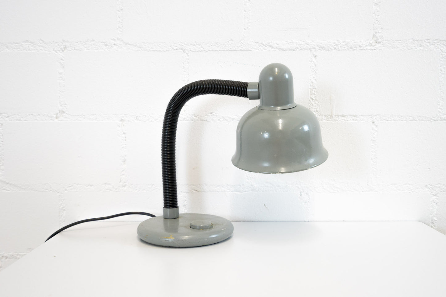 Tischleuchte Vintage grau-schwarz