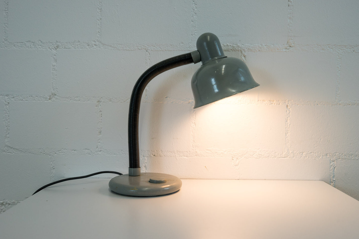 Tischleuchte Vintage grau-schwarz