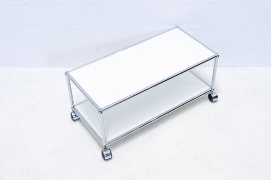 USM Haller Couchtisch Reinweiss Rollen Nr. 1