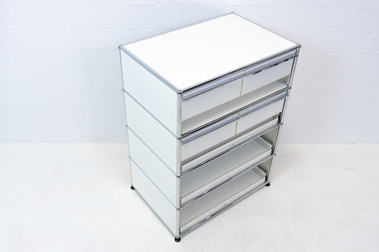 USM Haller Highboard Reinweiss-Mittelgrau Nr. 3