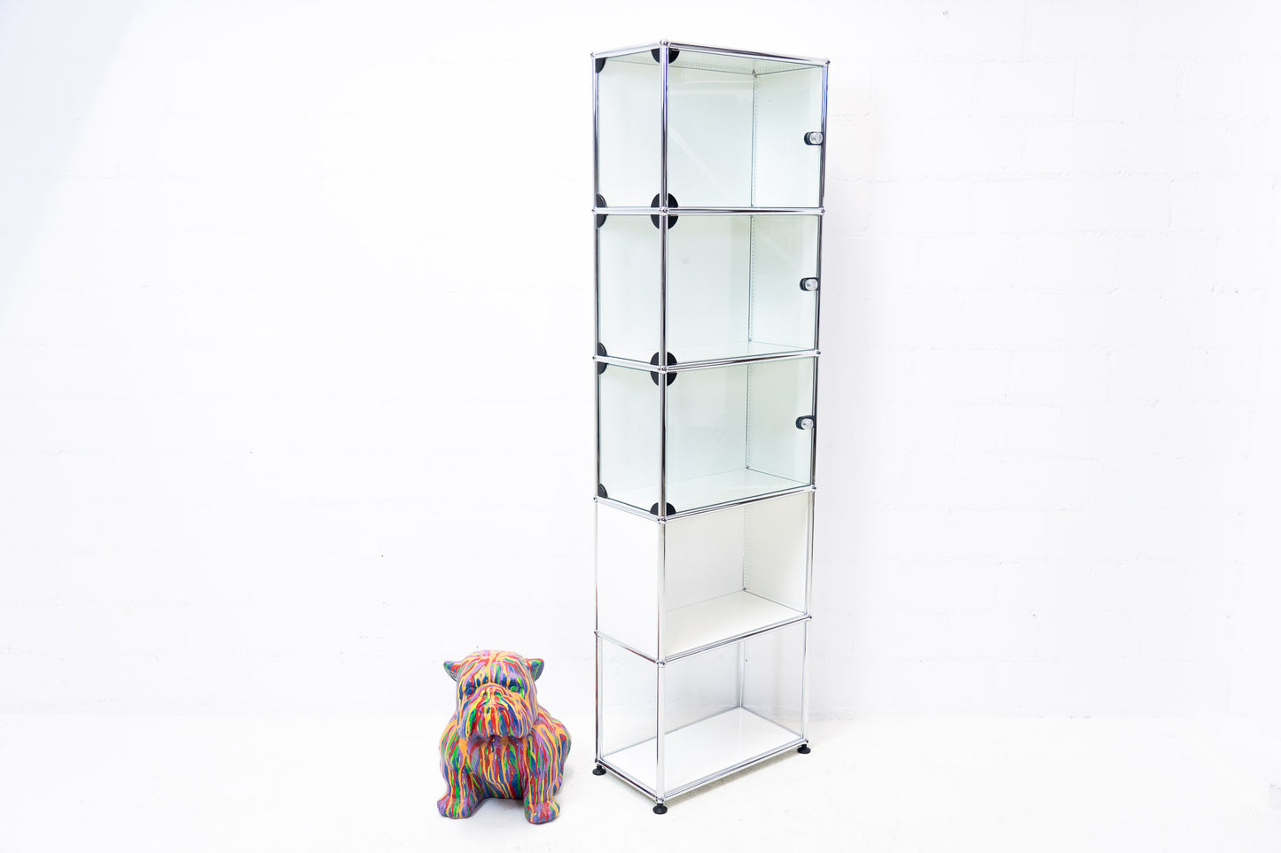 USM Haller Vitrine Glas Reinweiss Nr. 2