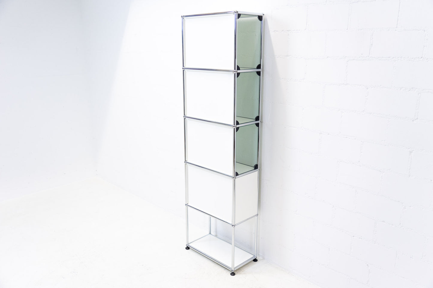 USM Haller Vitrine Glas Reinweiss Nr. 2