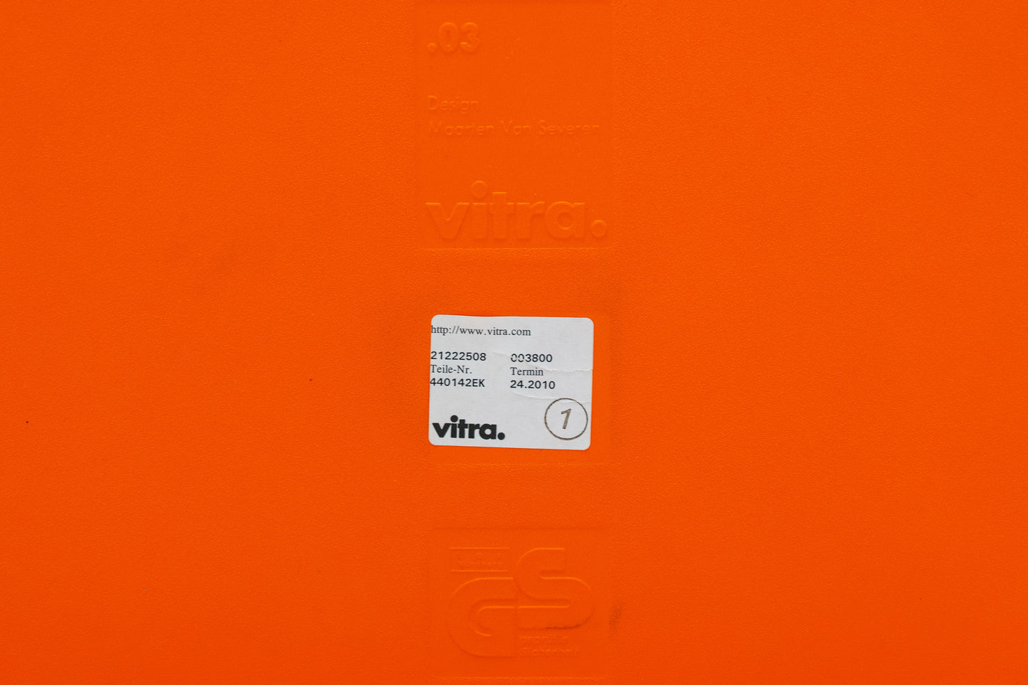 Vitra .03 Stuhl Maarten Van Severen stapelbar Nr. 6