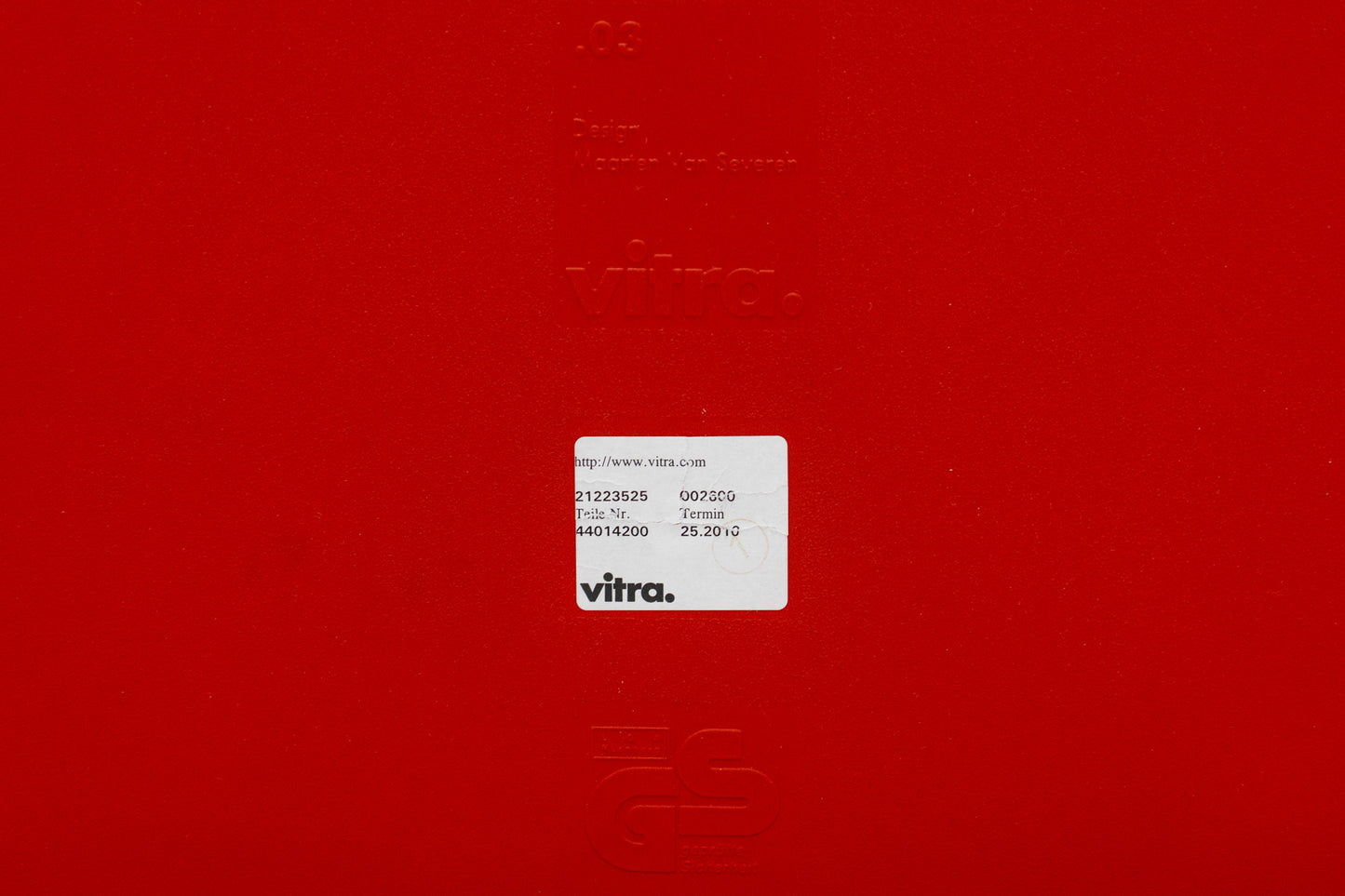 Vitra .03 Stuhl Maarten Van Severen stapelbar Nr. 7