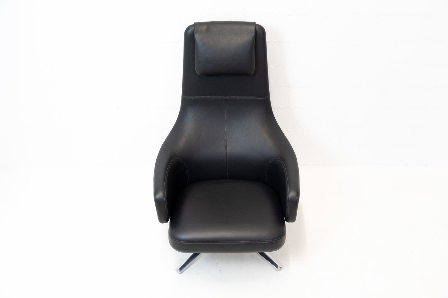 Vitra Repos Sessel & Ottoman Leder