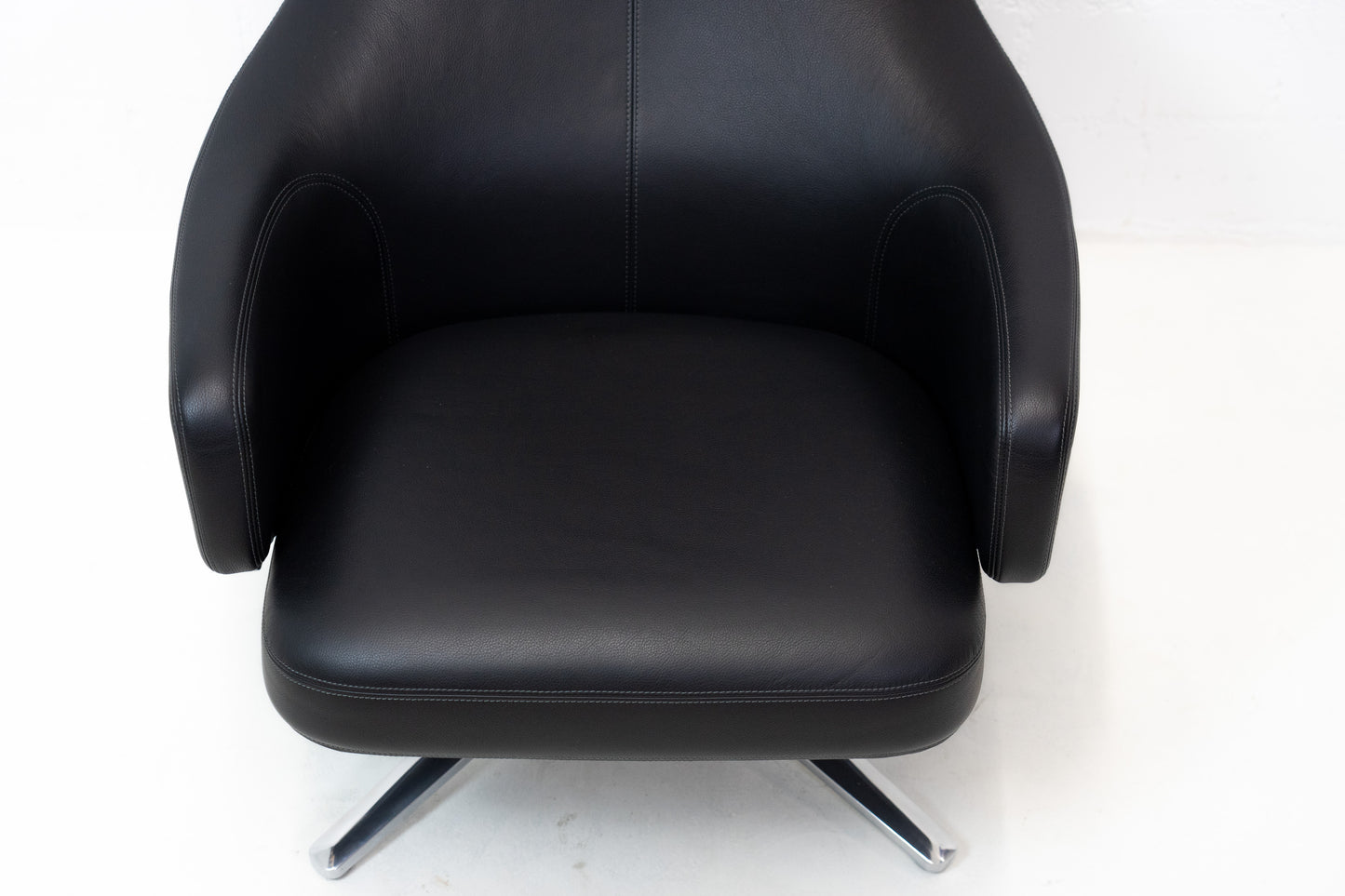 Vitra Repos Sessel & Ottoman Leder