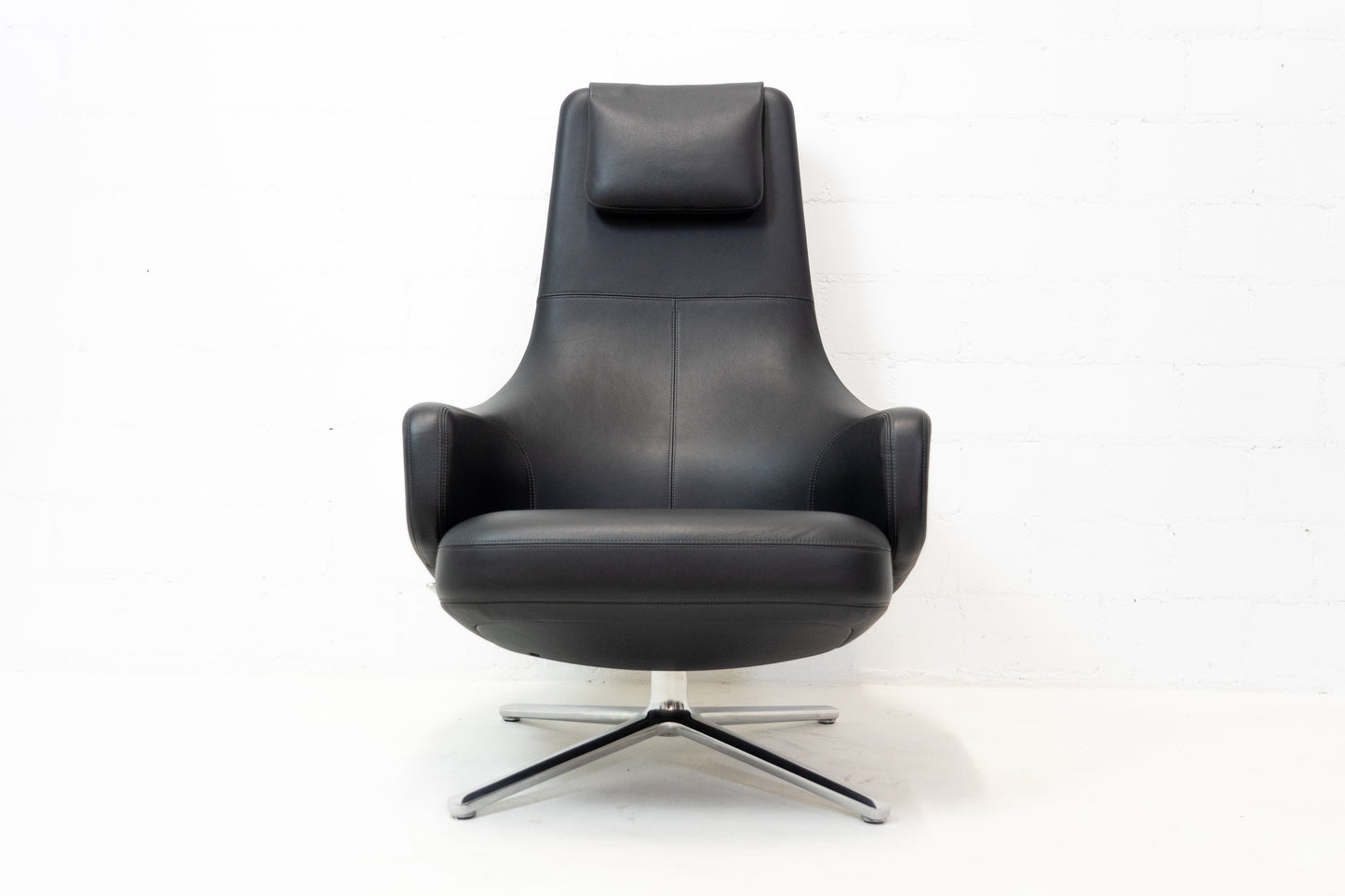 Vitra Repos Sessel & Ottoman Leder