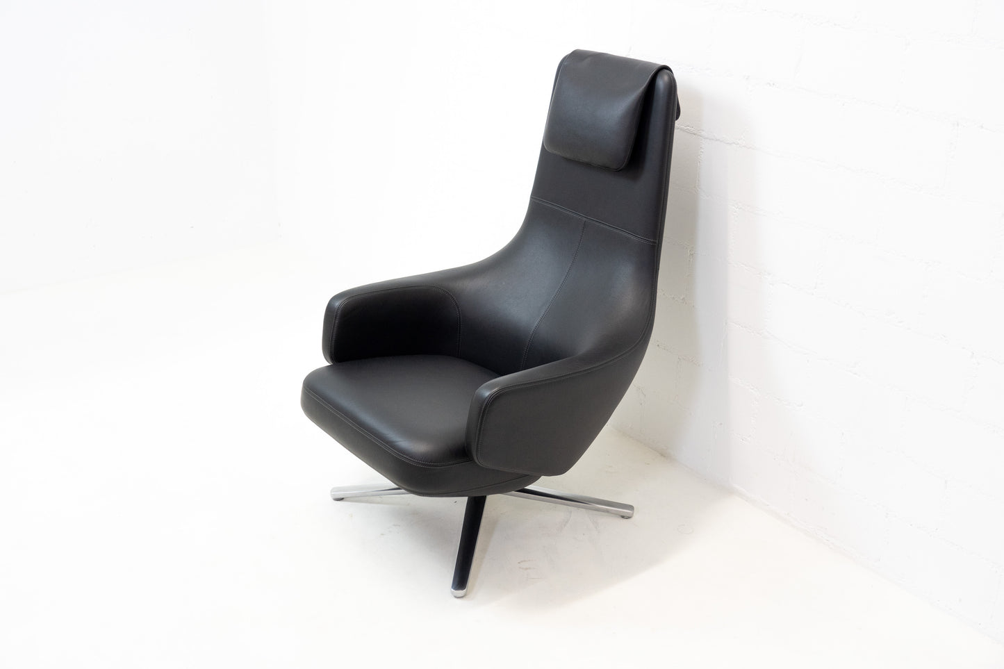 Vitra Repos Sessel & Ottoman Leder
