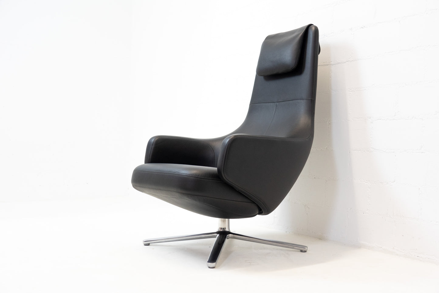Vitra Repos Sessel & Ottoman Leder