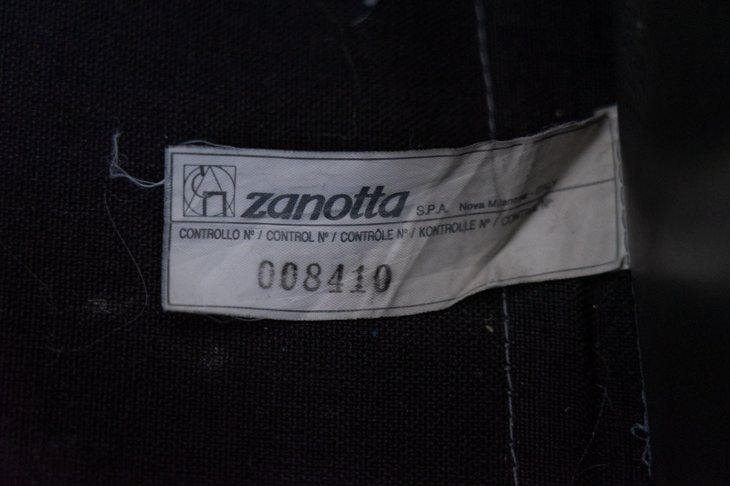 Zanotta Onda Sessel Leder Grau