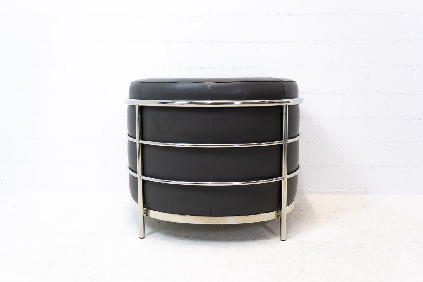 Zanotta Onda Sessel Leder Grau