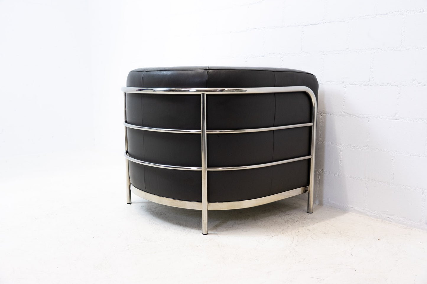 Zanotta Onda Sessel Leder Grau