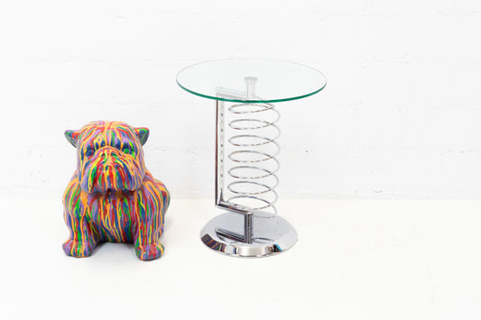 Beistelltisch Glas Chrom