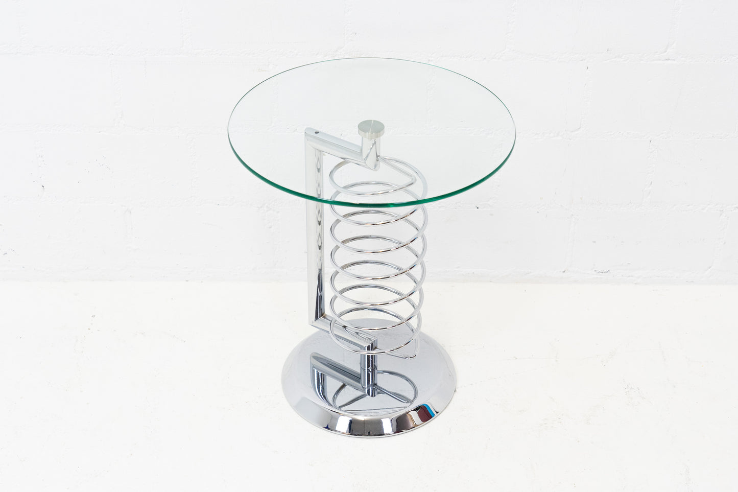 Beistelltisch Glas Chrom
