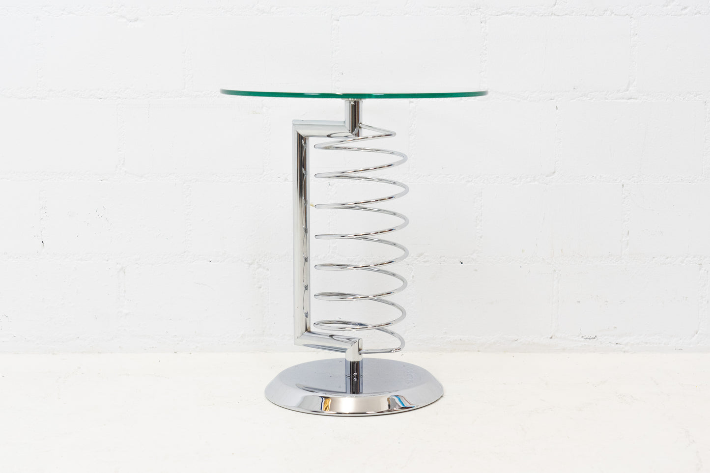 Beistelltisch Glas Chrom