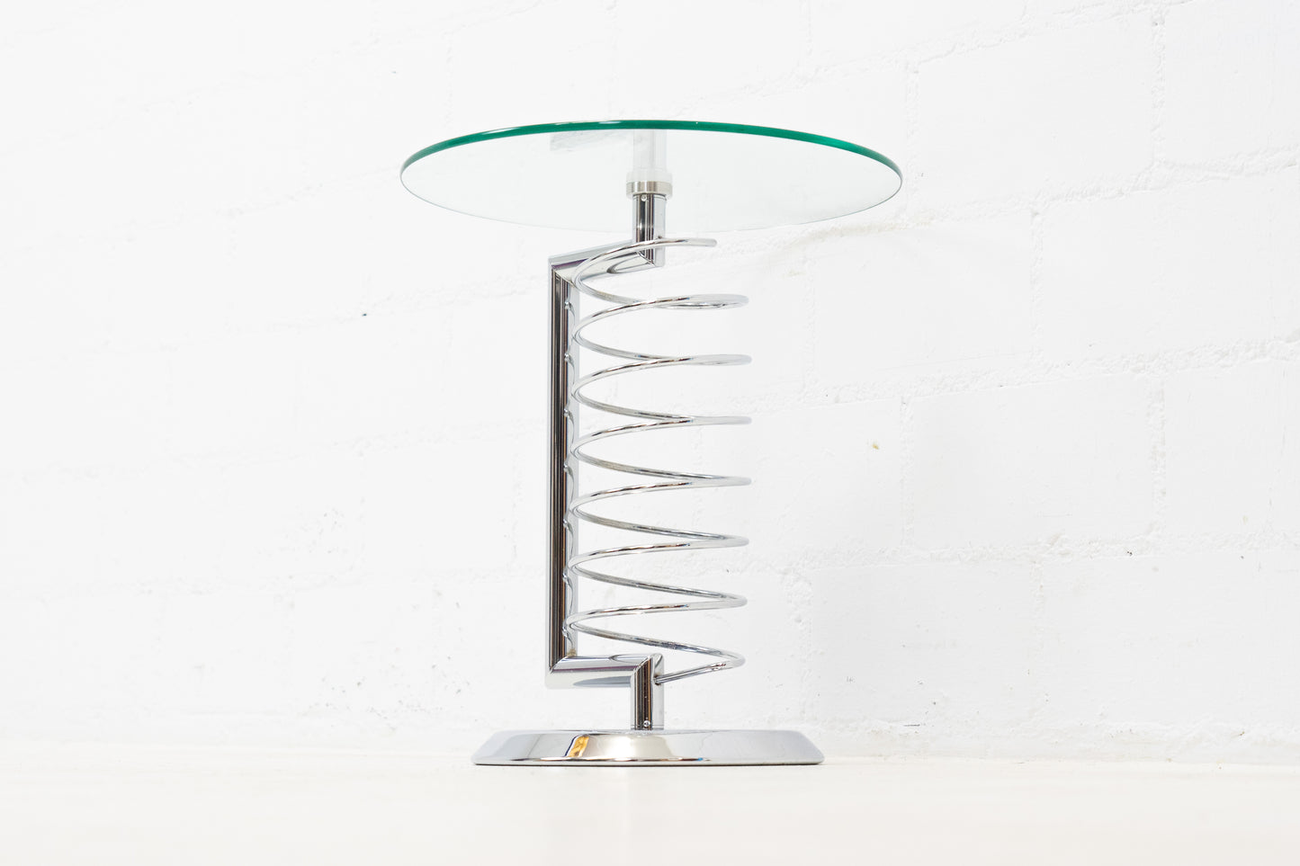 Beistelltisch Glas Chrom