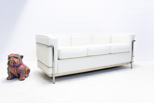 Cassina LC2 Sofa 3-Sitzer Leder