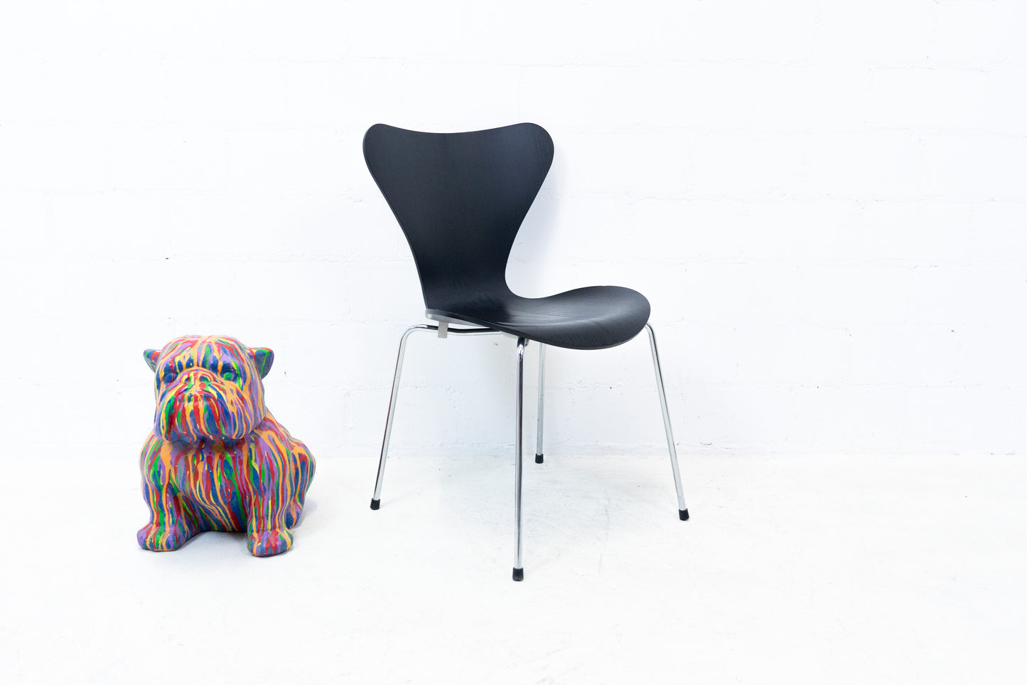 Fritz Hansen 3107 Stuhl Schwarz