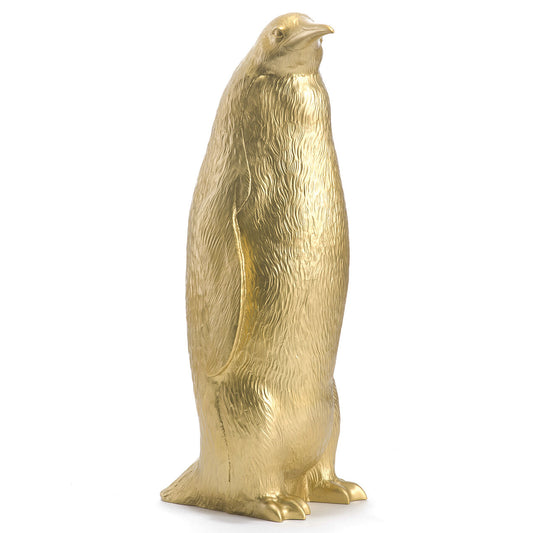 Pinguin gebeugt gold