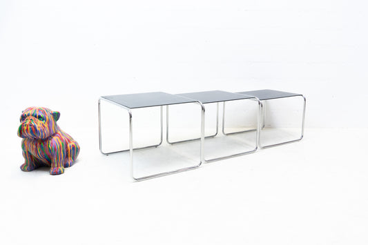 Satztische Glas Chrom