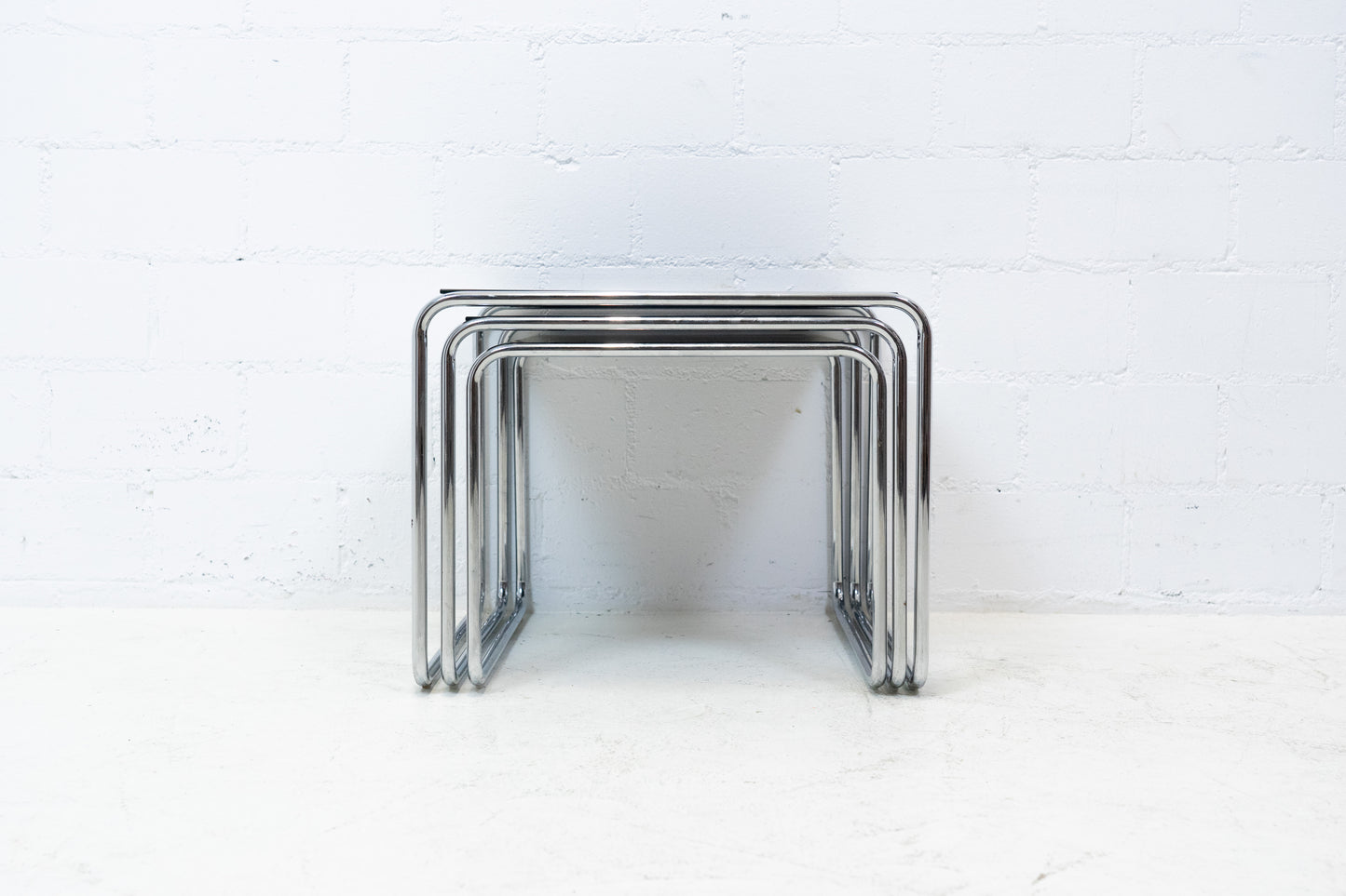 Satztische Glas Chrom
