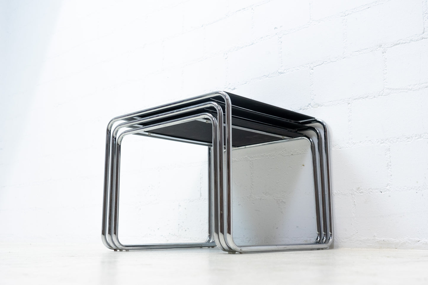 Satztische Glas Chrom