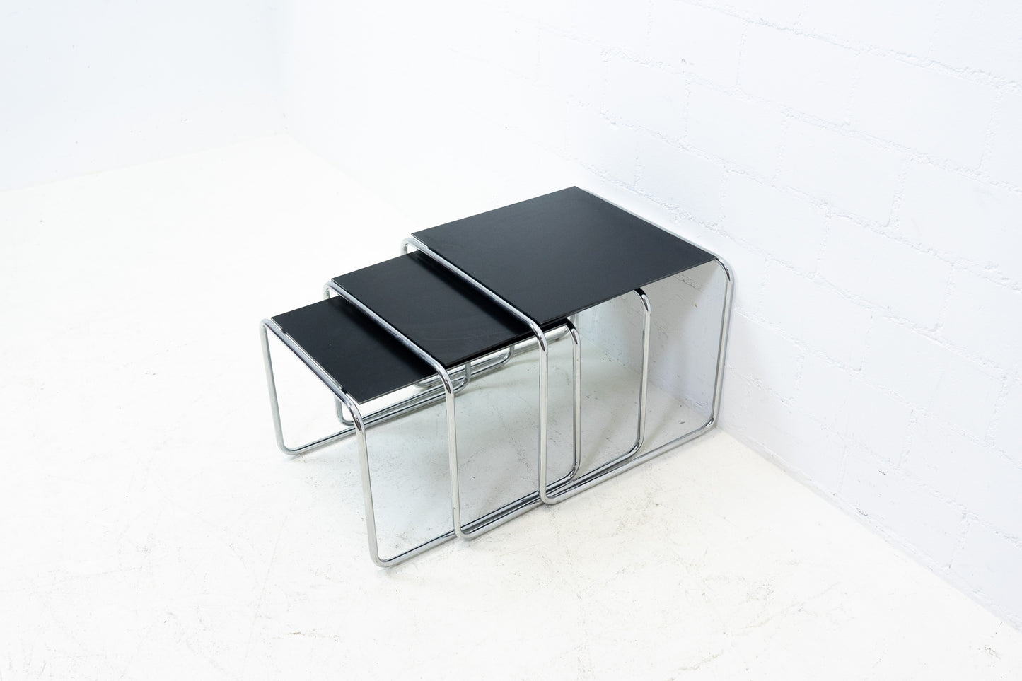 Satztische Glas Chrom