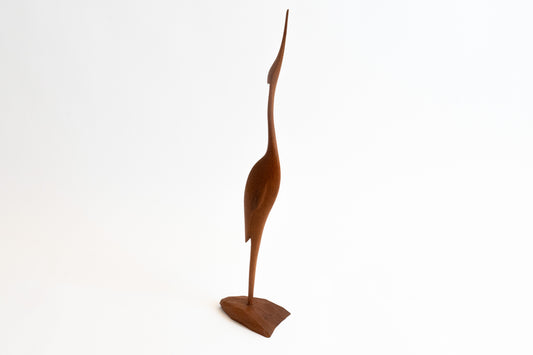 Skulptur Holz Nr. 4 Kranich