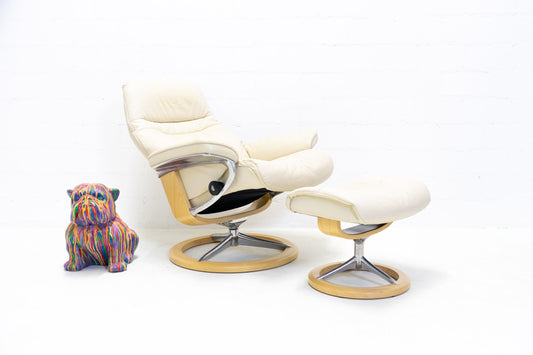 Stressless Sunrise Sessel mit Hocker Leder Nr. 5