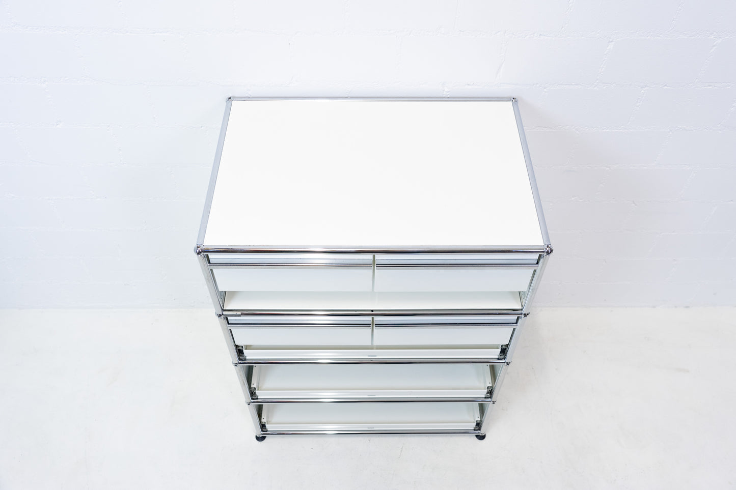 USM Haller Highboard Reinweiss-Mittelgrau Nr. 3