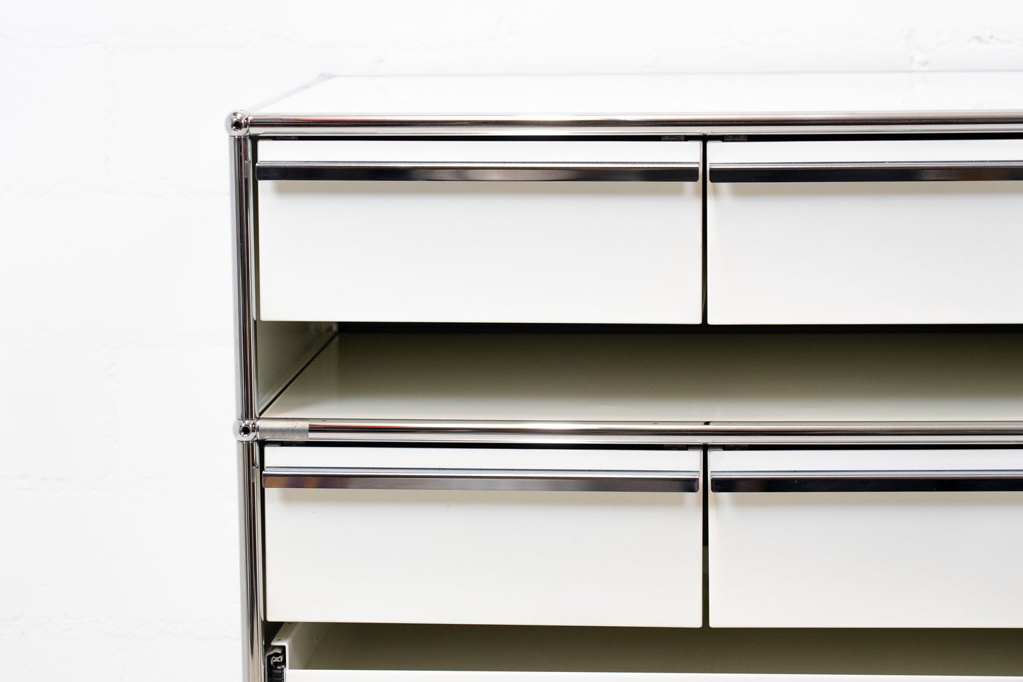 USM Haller Highboard Reinweiss-Mittelgrau Nr. 3