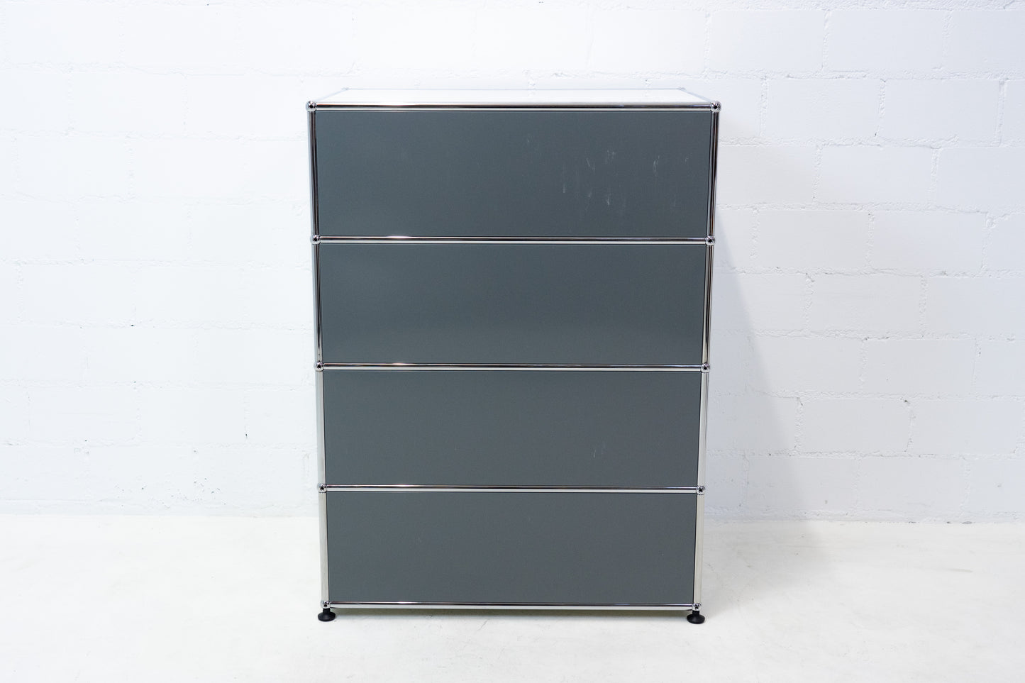 USM Haller Highboard Reinweiss-Mittelgrau Nr. 3