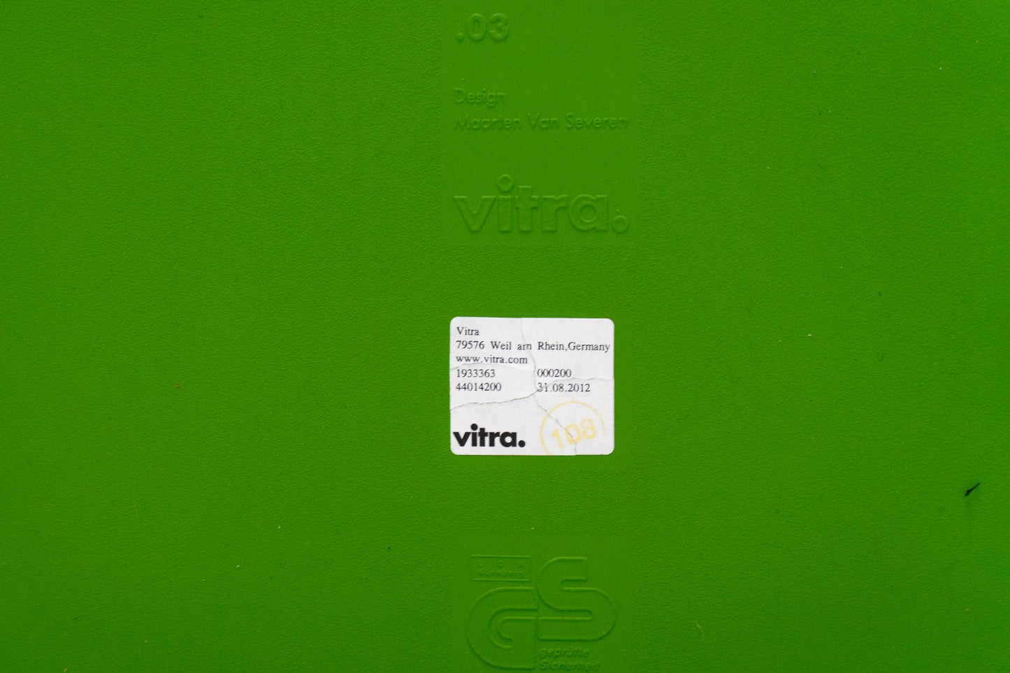 Vitra .03 Stuhl Maarten Van Severen stapelbar Nr. 5