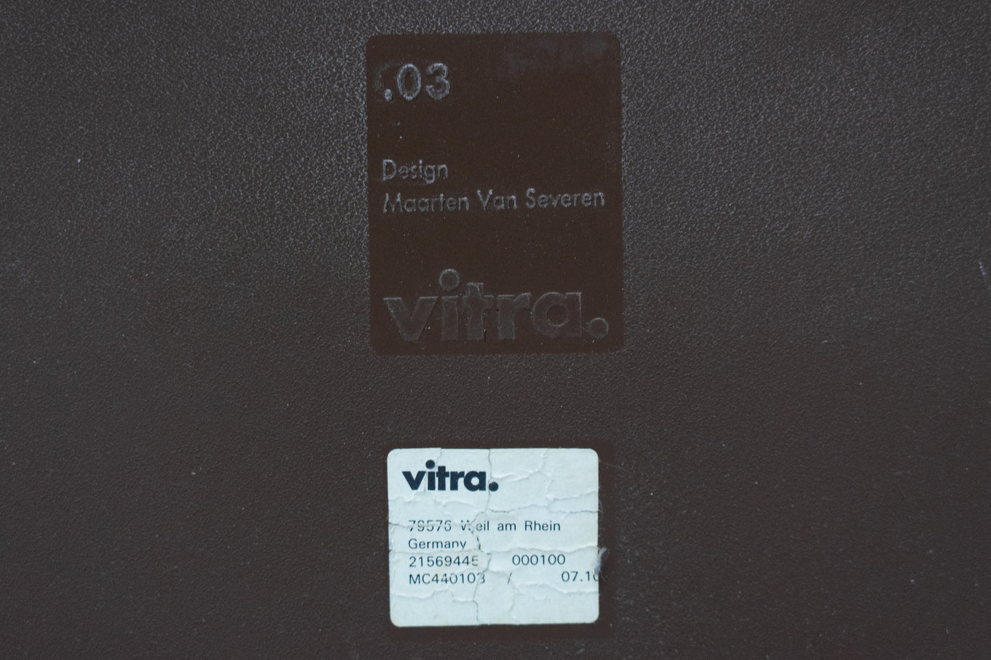 Vitra .03 Stuhl Maarten Van Severen Nr. 9