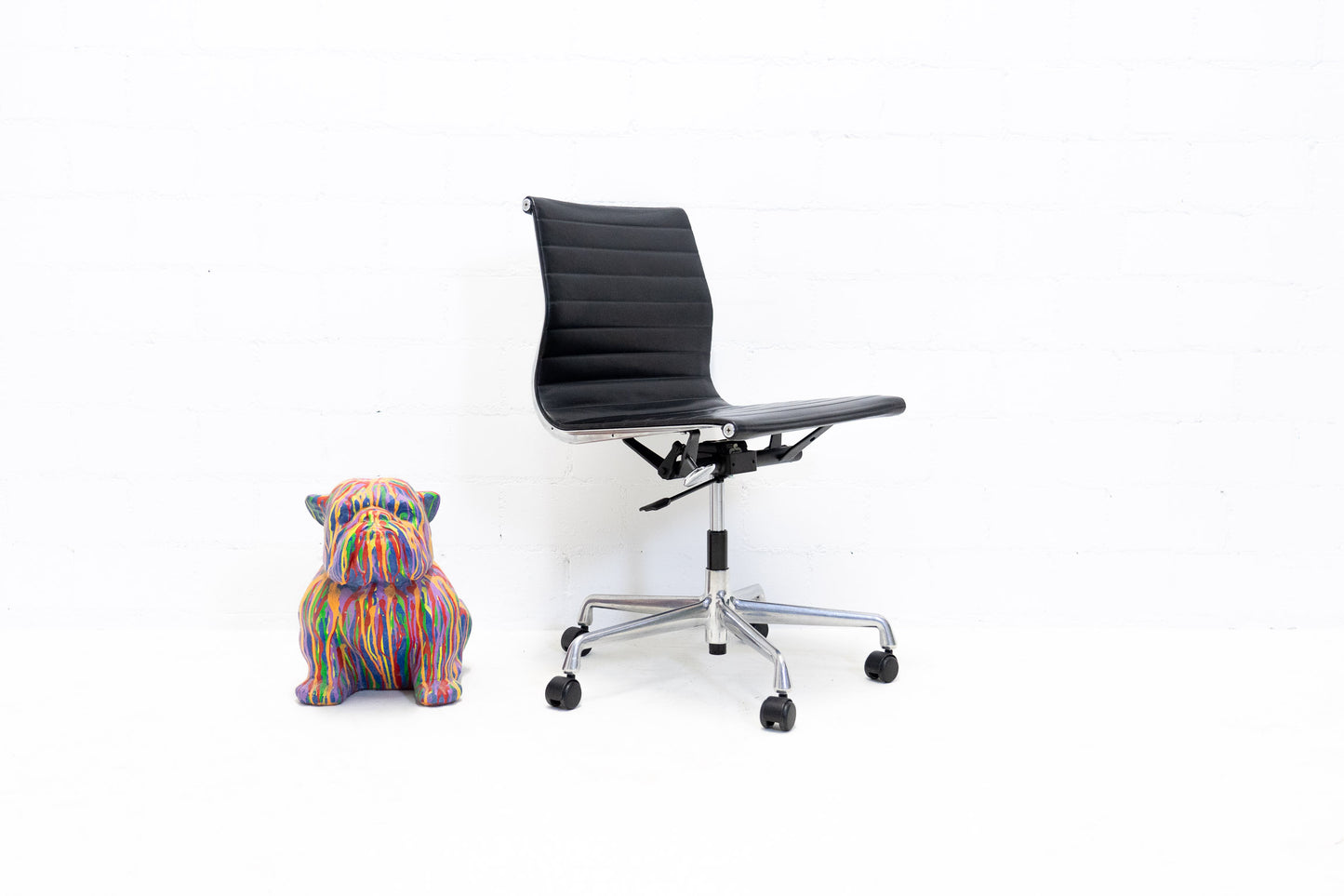 Vitra Aluminium Chair Bürostuhl Leder