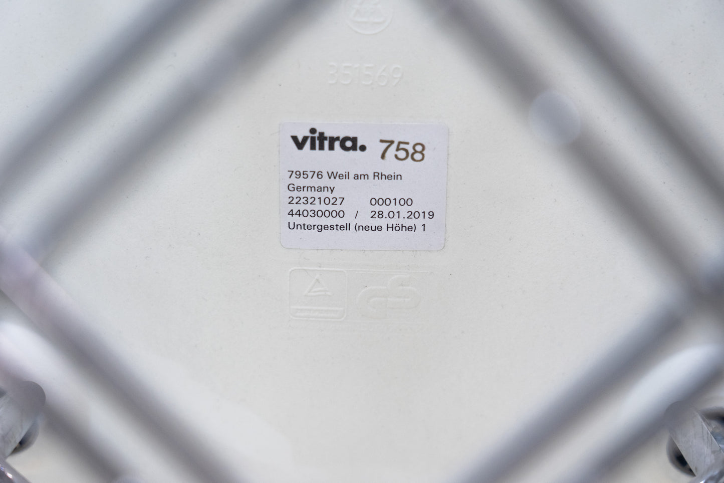 Vitra Eames Plastic Sidechair DSR Weiss
