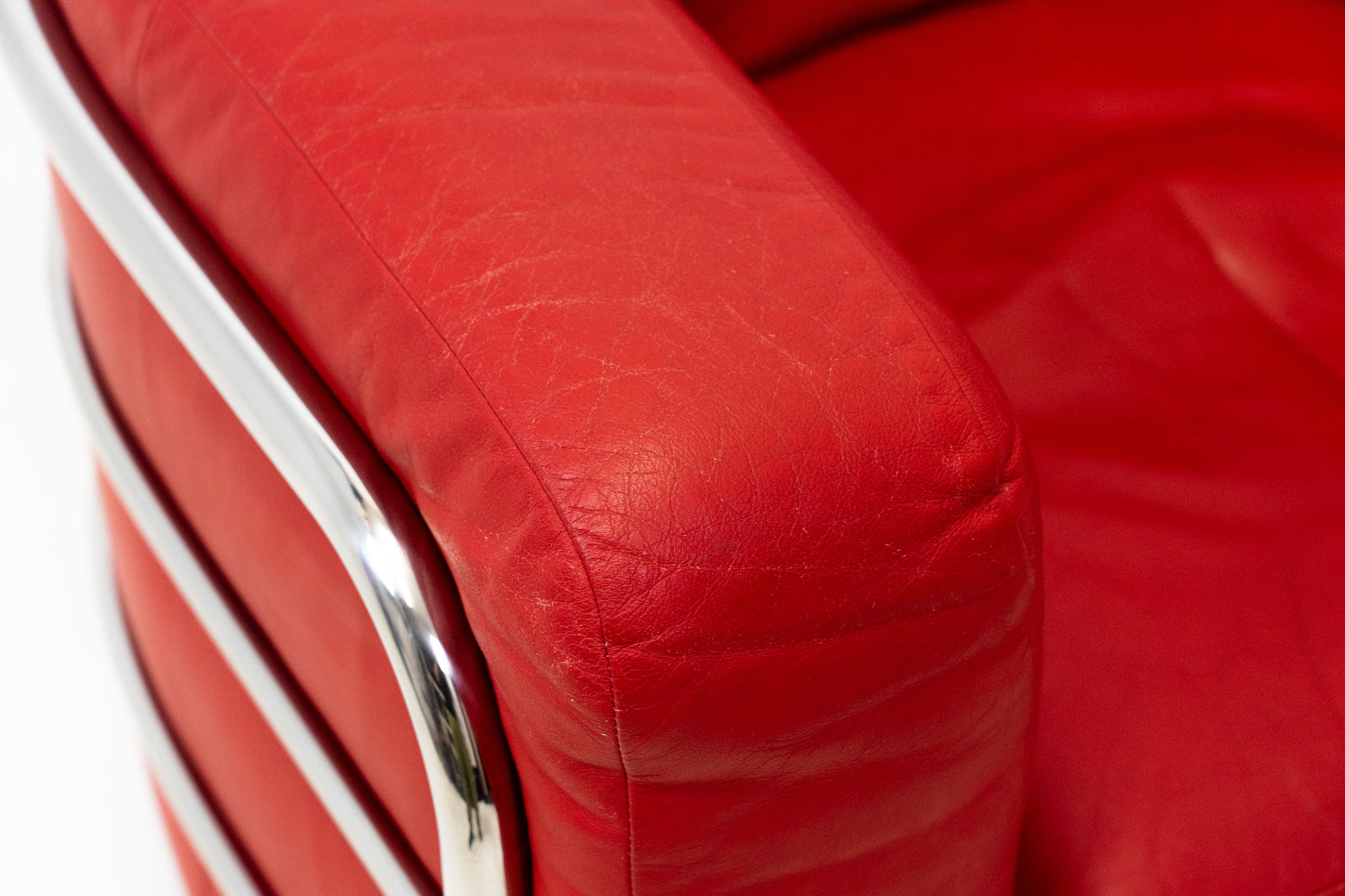 Zanotta Onda Sessel Leder Rot