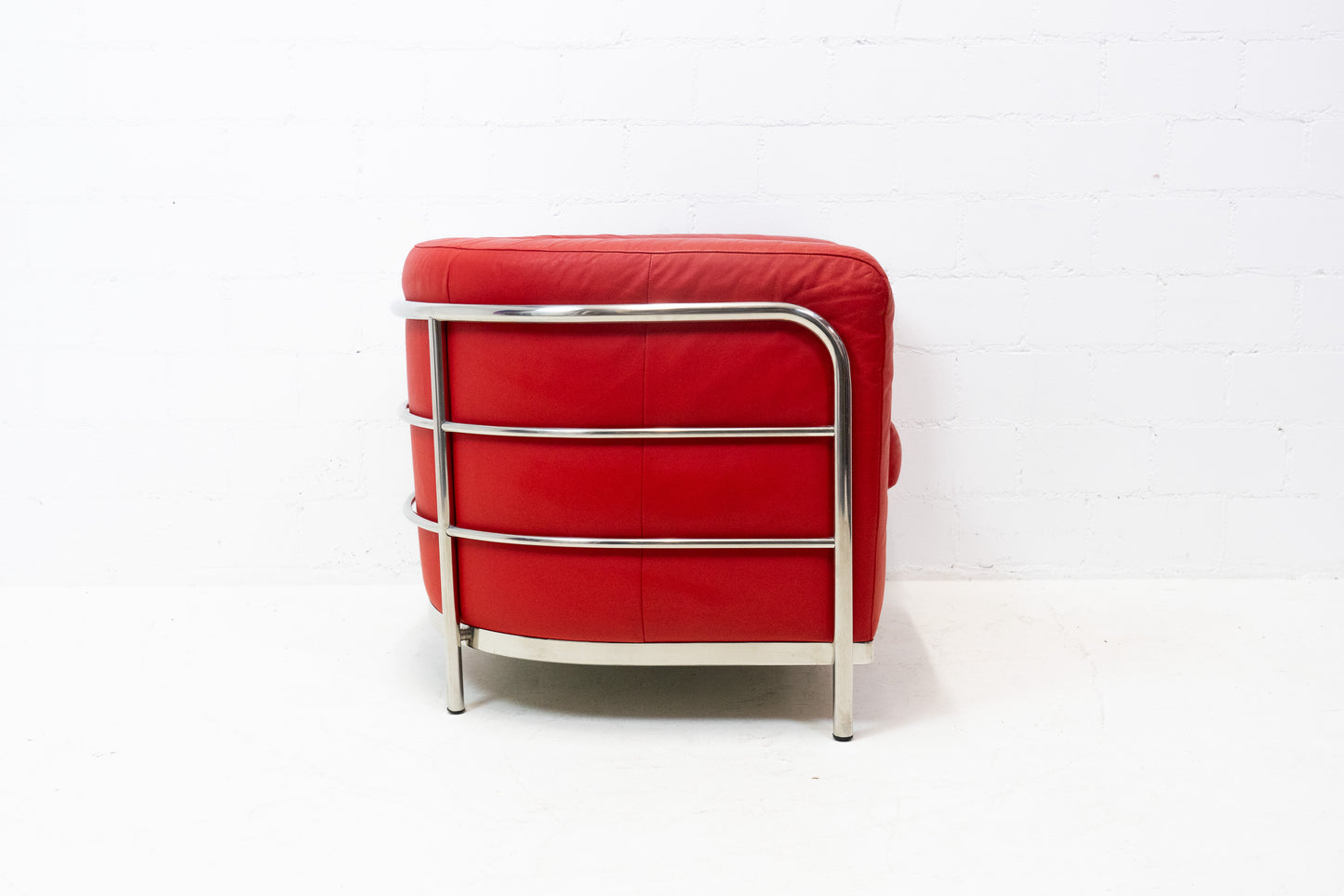 Zanotta Onda Sessel Leder Rot