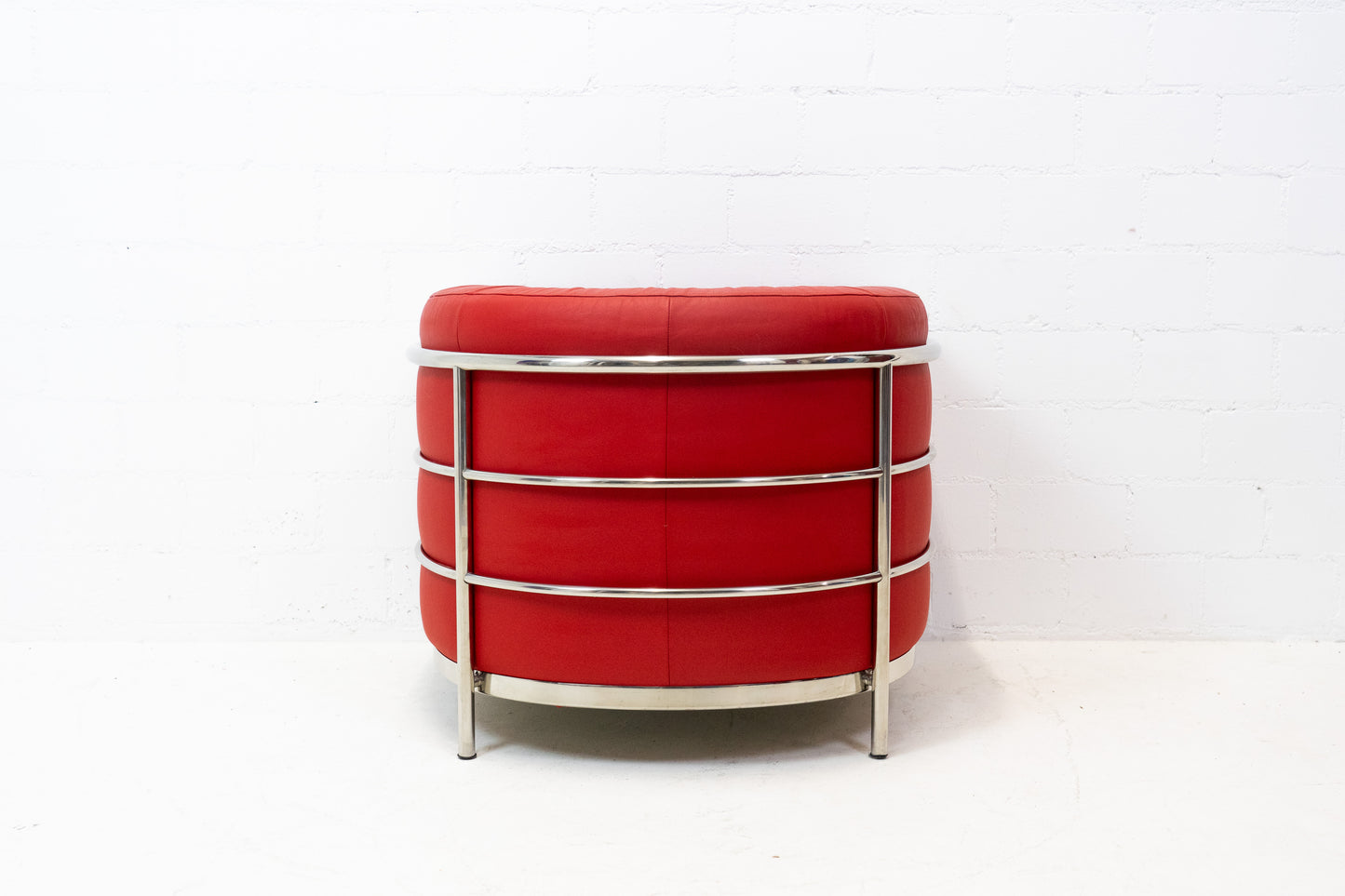Zanotta Onda Sessel Leder Rot